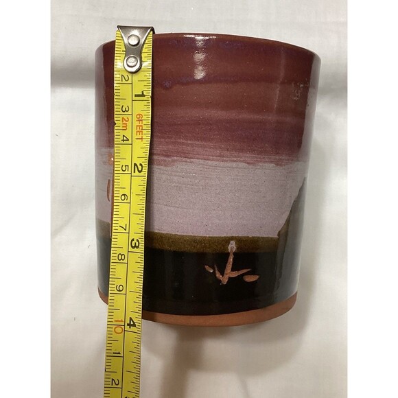 Vintage Superstition Stoneware South Western Desert Cacti 4" Planter Pottery Pot - Picture 4 of 13